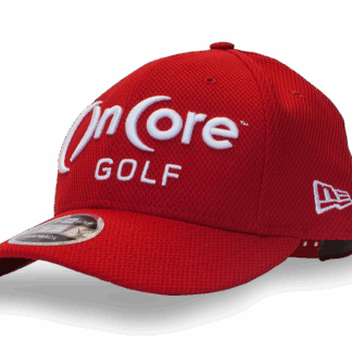 <strong>Justerbar OnCore kasket i rød med broderet emblem</strong>