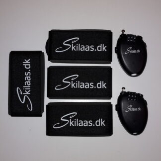 <strong>2 skilåse og 4 straps - undgå tyveri og få nem transport</strong>