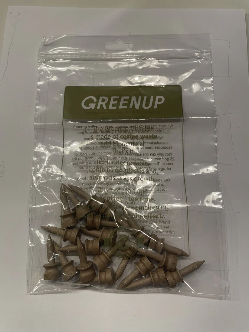 Greenup castle golf tee bag, 10mm / 0,39"